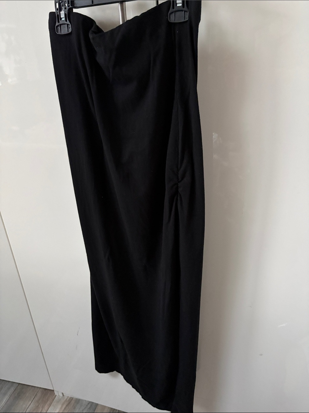 James Perse Stretch Cotton Black Long Dress or Skirt Size 3 L